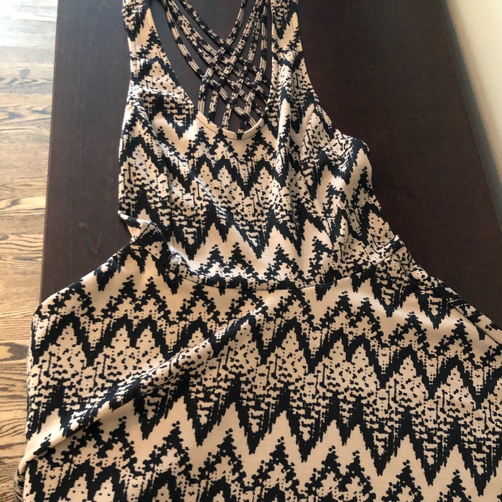 Black & Taupe Dress by Lush